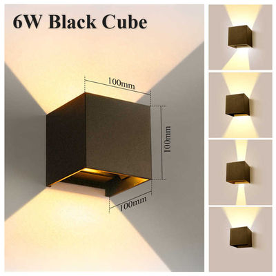 Luz de parede interior LED de 8W com design moderno e temperatura de cor de 3000K/4000K/6500K