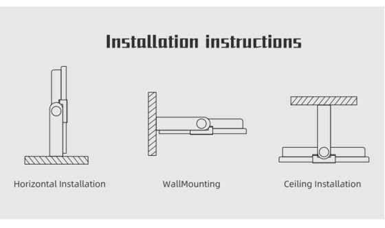 Luz de inundação LED exterior de 10w com fator de potência elevado e ângulo de feixe de 120°