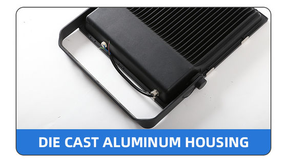 Luz de inundação LED exterior de 10w com fator de potência elevado e ângulo de feixe de 120°