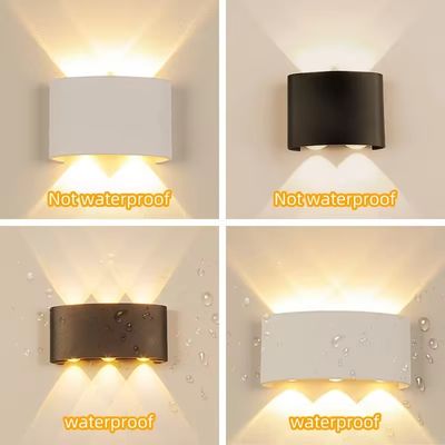 Lâmpada de parede solar exterior popular para parede exterior impermeável 4W/6W/8W/10W CRI 80