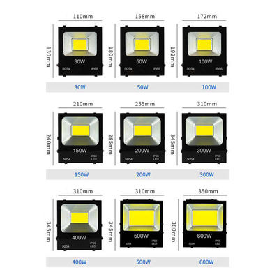 20W 30W 50W 100W 150W 200W Luzes de inundação LED de alta potência para estádio de esportes ao ar livre