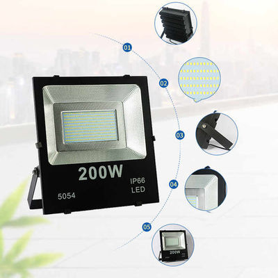 Alumínio 20W 30W 50W 100W 150W 200W 300W Luz de inundação LED para iluminação de estações de pedágio