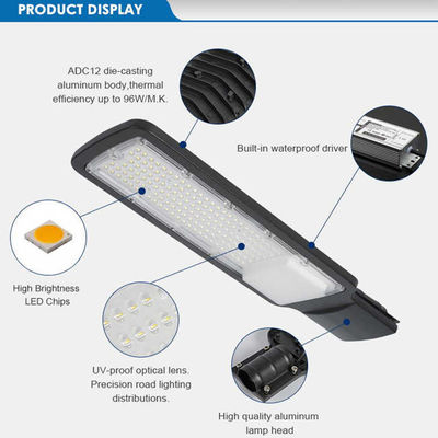 IP65 à prova d'água 50W 100W 150W 200W Lâmpada solar LED para iluminação de rua