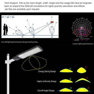 IP65 à prova d'água 50W 100W 150W 200W Lâmpada solar LED para iluminação de rua