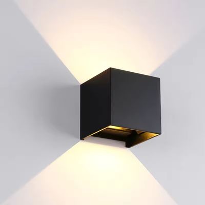 Índice de Representação de Cores Ra 80 Luz de Parede Externa Moderna LED Ímpeto de Água IP65 Luz para cima para baixo