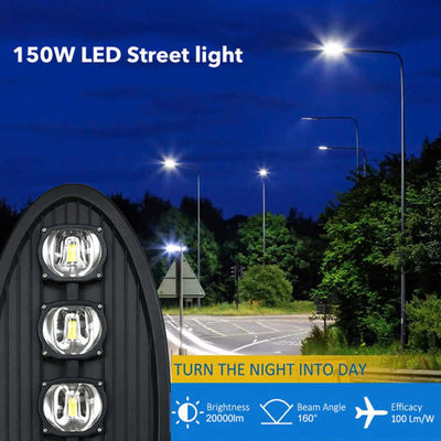 Luz de estrada de alumínio à prova d'água 100W 150W 200W 250W 300W com 50000 horas de trabalho