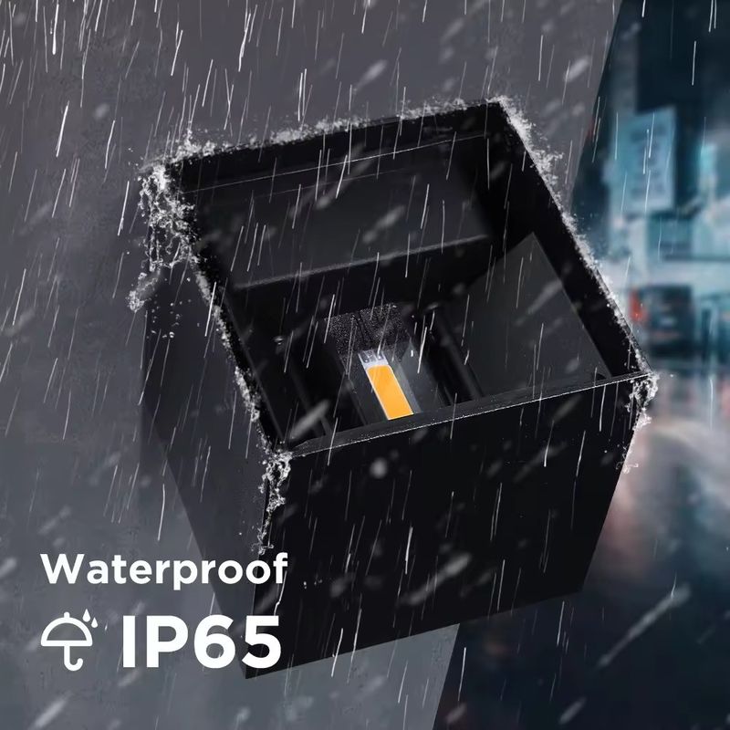 Lâmpada de parede solar exterior popular para parede exterior impermeável 4W/6W/8W/10W CRI 80