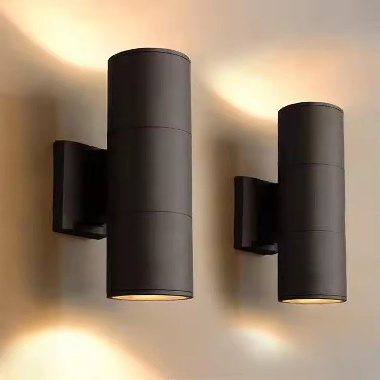 Lâmpada de parede para jardim exterior LED Difusor de luz de parede para cima e para baixo Lâmpada de parede decorativa de alumínio 6W 10W 12W 24W 48W 60W