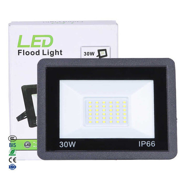 Lâmpada Fluxo luminoso lm 17000 10W 20W 30W 50W 150W 200W Luz de inundação para iluminação exterior